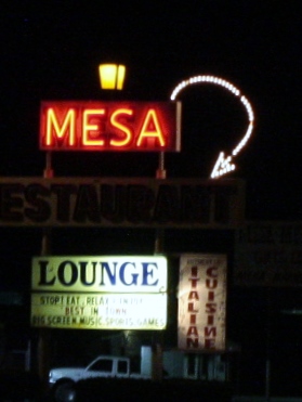 The Mesa, it too looks better at night.